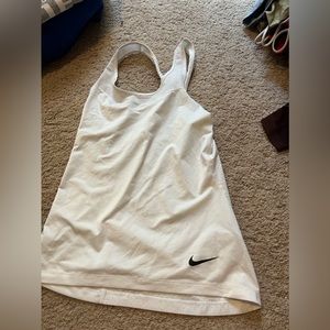 White Nike sports Tank